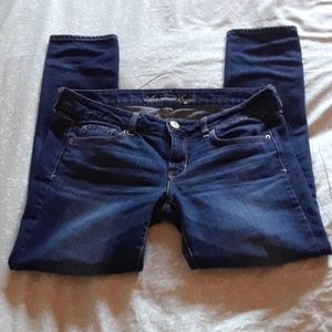 American Eagle blue skinny stretch jeans, sz 8